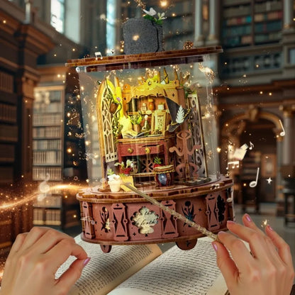 3D Puzzle - Magic Music Box Gesamtansicht mit detaillierter Szenerie