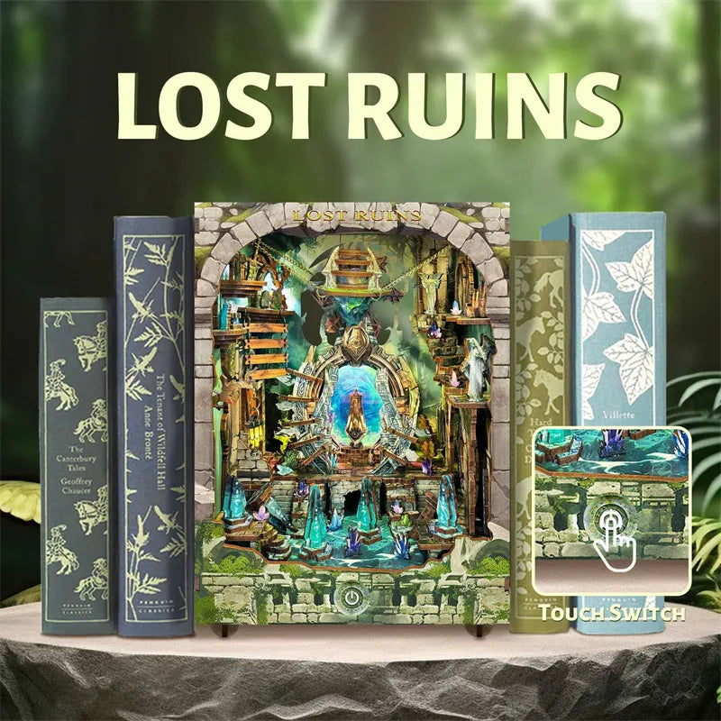 Book Nook - Lost Ruins mit beleuchteter Funktion