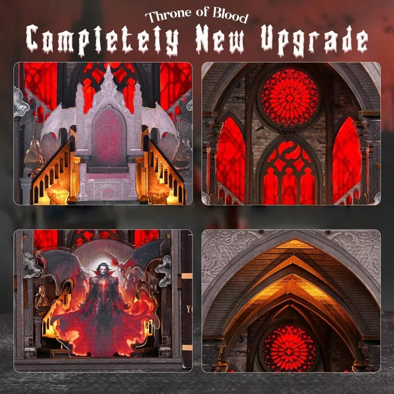 Detailansicht eines dekorativen Elements im Book Nook - Throne of Blood mit feinen Details