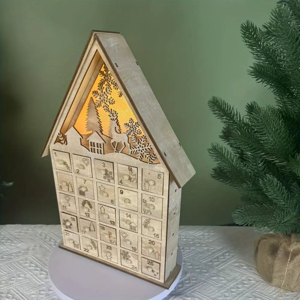 Obere Ansicht des Basel Adventskalender mit detaillierten Mustern und Beleuchtung