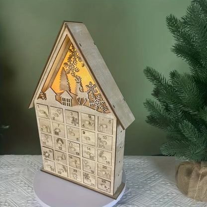 Obere Ansicht des Basel Adventskalender mit detaillierten Mustern und Beleuchtung