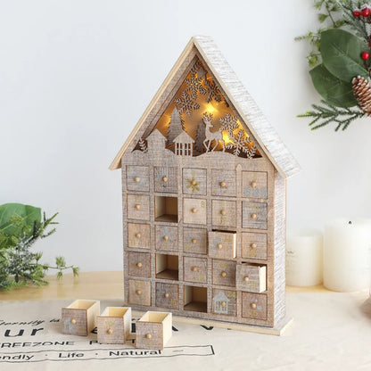 Seitliche Ansicht des Basel Adventskalender mit gut sichtbaren Elementen