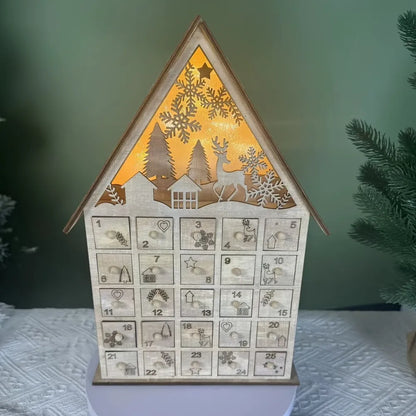 Obere Ansicht des Basel Adventskalender mit detaillierten Mustern und Beleuchtung