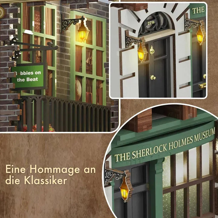 Detailansicht eines dekorativen Elements im Book Nook - 221B Baker Street mit feinen Details