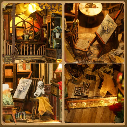 Detailansicht eines dekorativen Elements im Book Nook - A World Within The Frame mit feinen Details