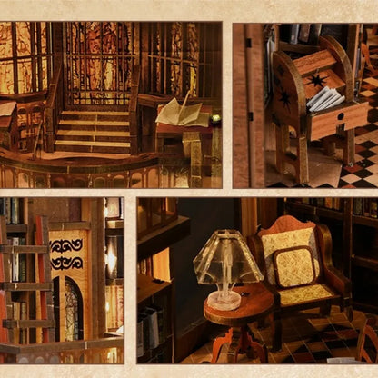 Detailansicht eines dekorativen Elements im Book Nook - Abbey Library mit feinen Details