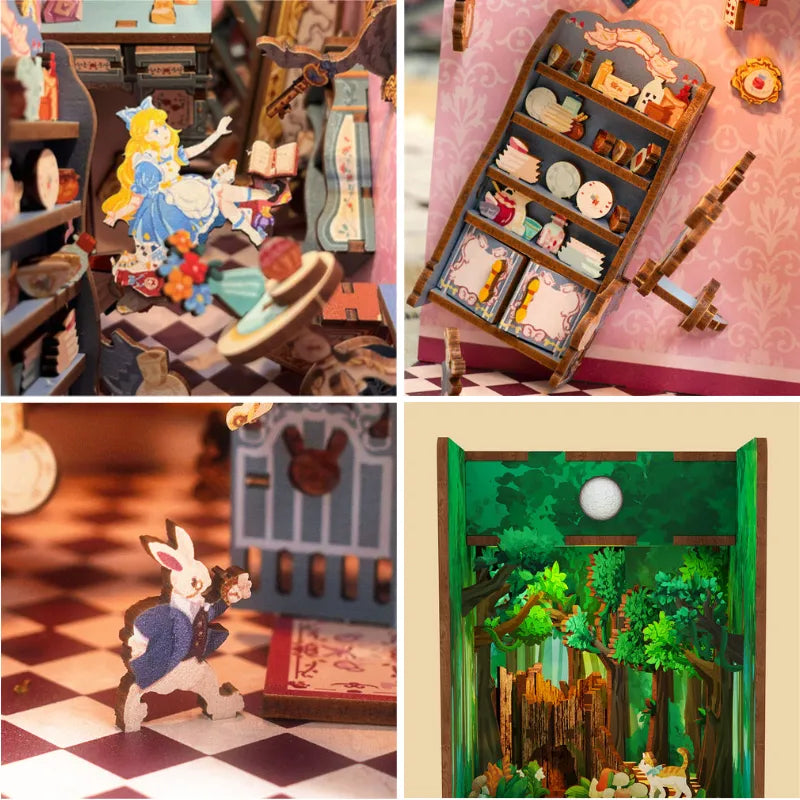 Book Nook - Alice in Wonderland (Alice im Wunderland) Detailansicht auf booknook.de