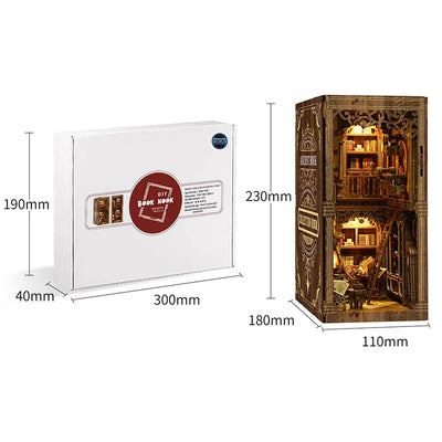 Book Nook - Ancient Book Collection Room mit detaillierten Abmessungen