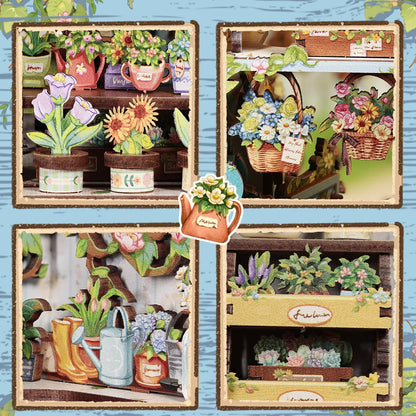 Detailansicht eines dekorativen Elements im Book Nook - Anna's Blue Blossom mit feinen Details