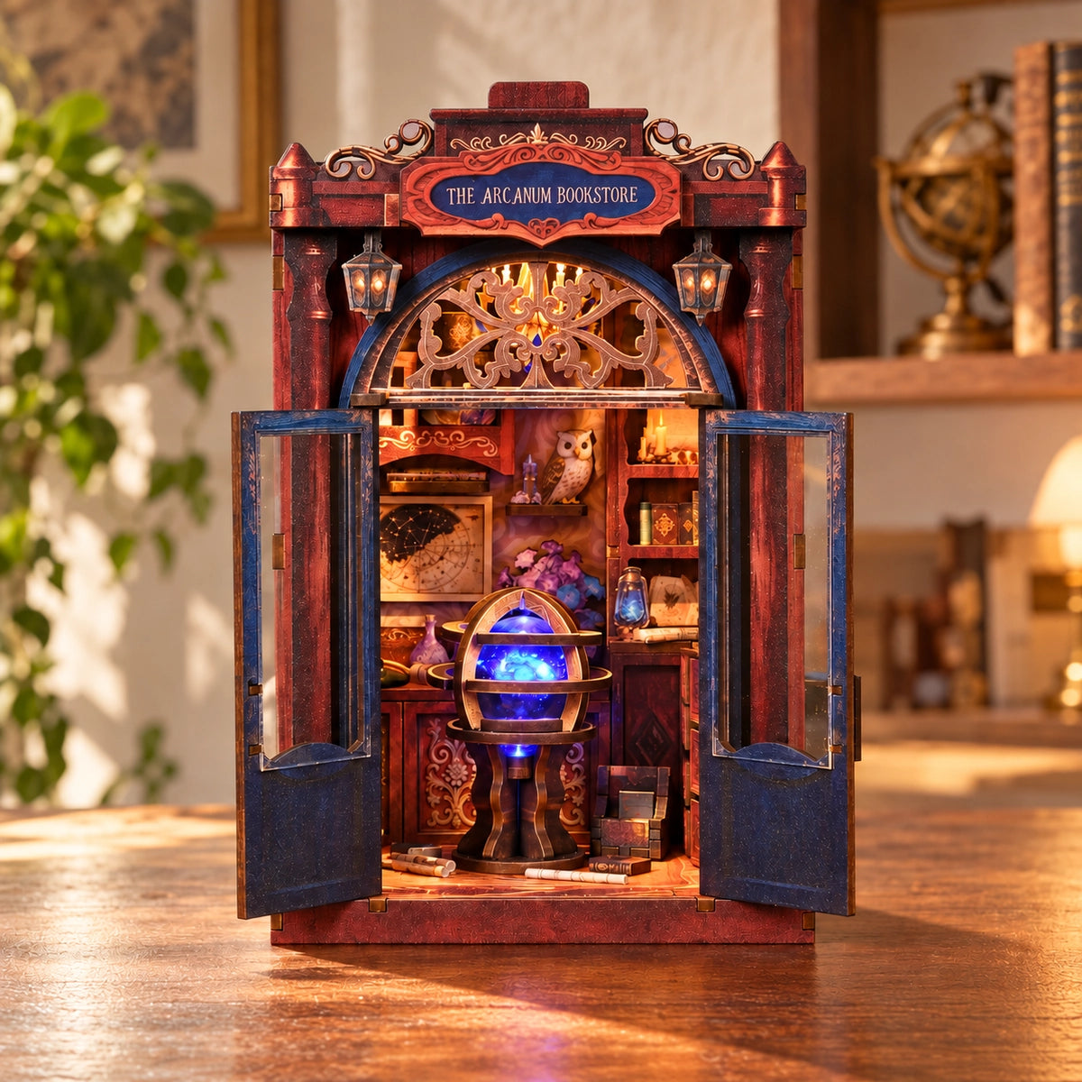 Arcanum Bookstore – Vista dall'ingresso verso il centro luminoso