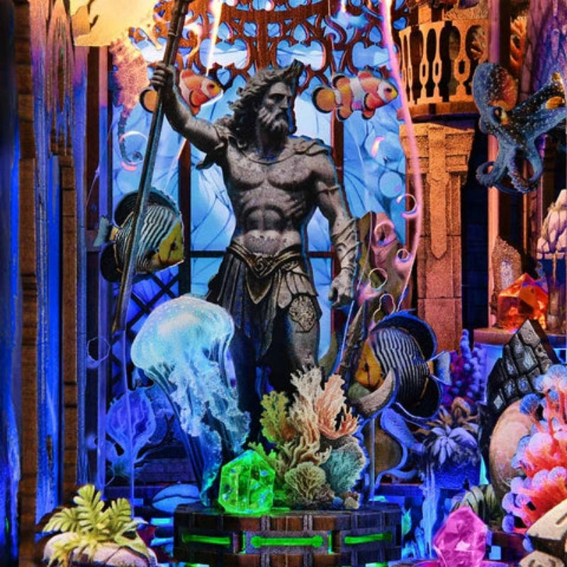 Nahaufnahme des Book Nook - Atlantis mit reichhaltigen Details