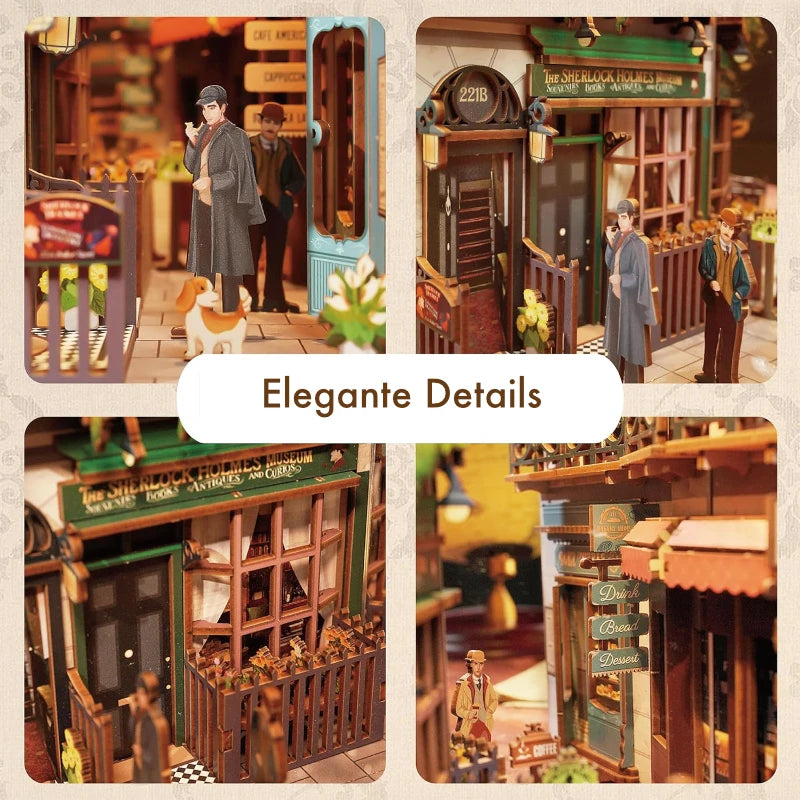 Detailansicht eines dekorativen Elements im Book Nook - Baker Street mit feinen Details