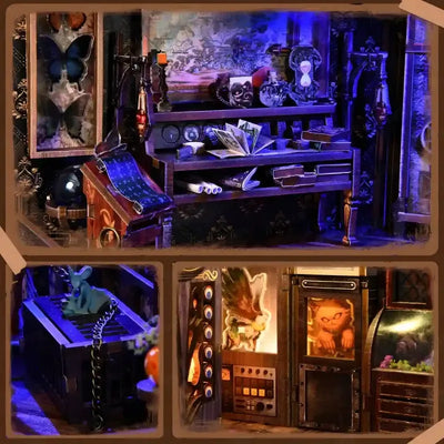 Detailansicht eines dekorativen Elements im Book Nook - Chamber Of Exotic Beasts mit feinen Details