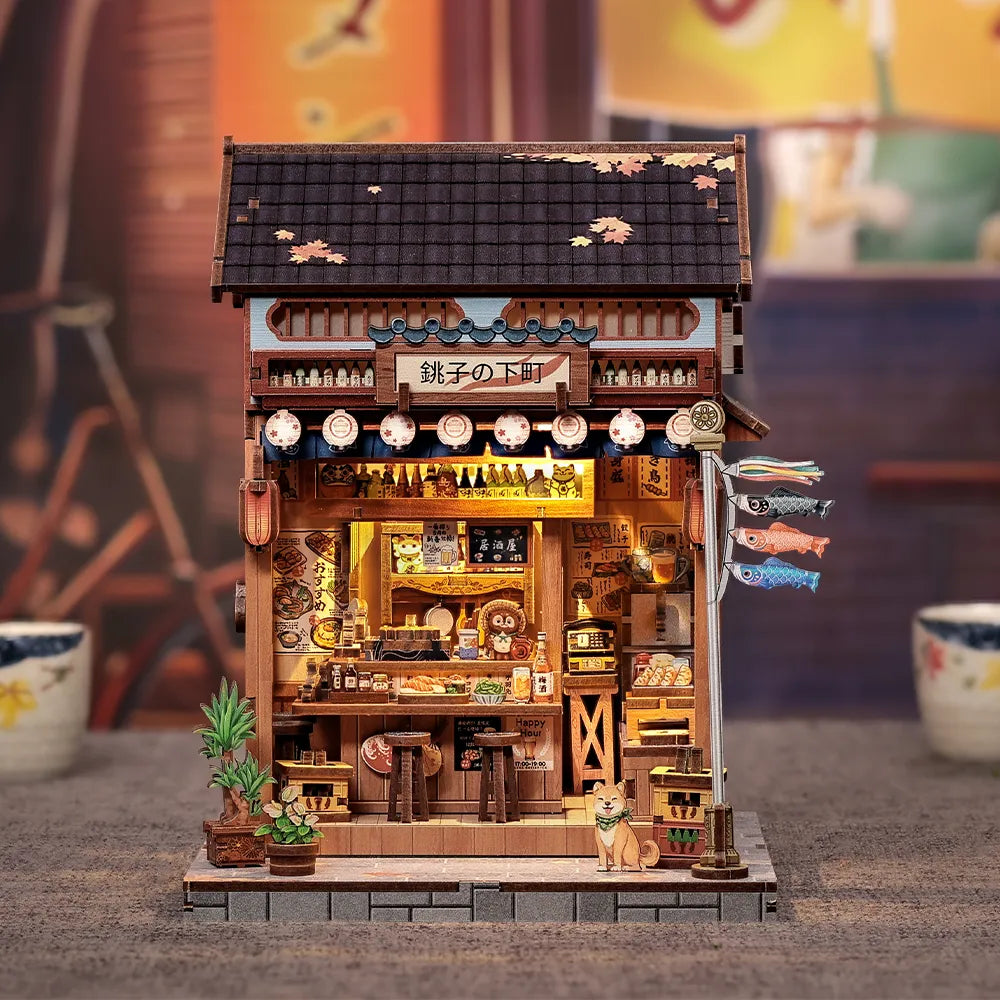 Book Nook - Choshi no Shitamachi Gesamtansicht mit detaillierter Szenerie
