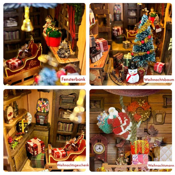 Detailansicht eines dekorativen Elements im Book Nook - Christmas Jingle Cabin mit feinen Details