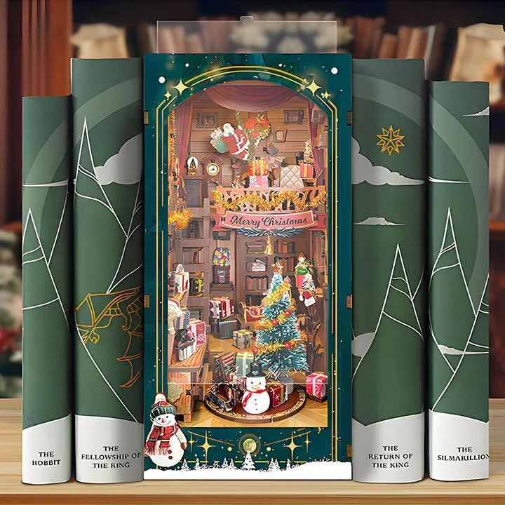 Book Nook - Christmas Jingle Cabin mit Staubschutz und langlebigem Design