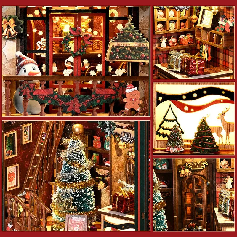 Detailansicht eines dekorativen Elements im Book Nook - Christmas Shop mit feinen Details