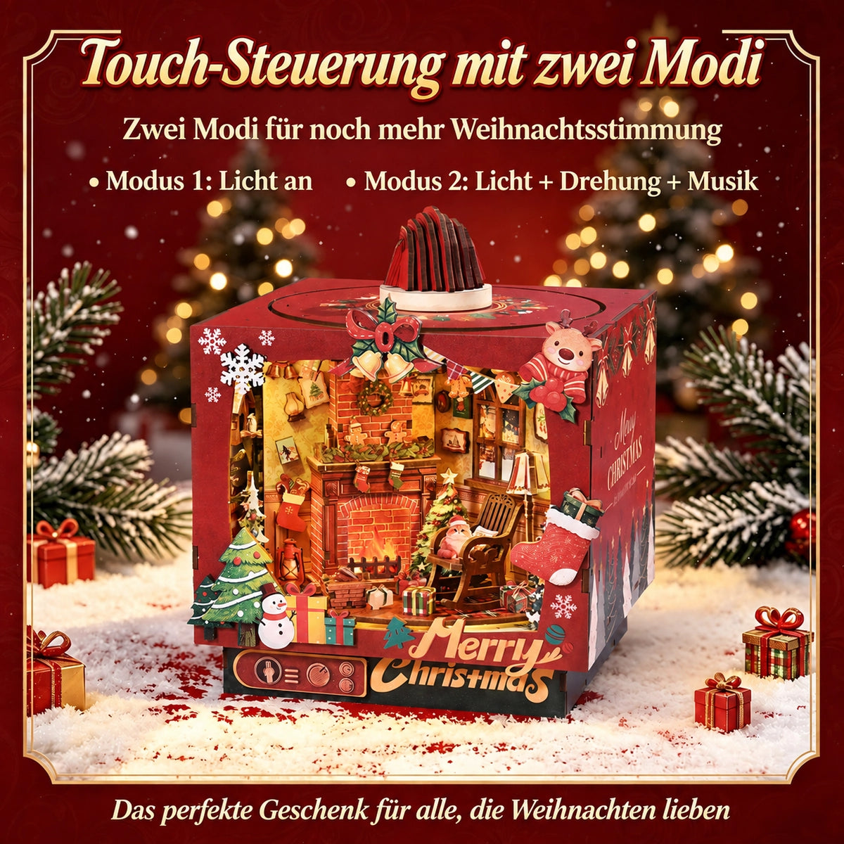 Book Nook - Christmas Trioz Rotating