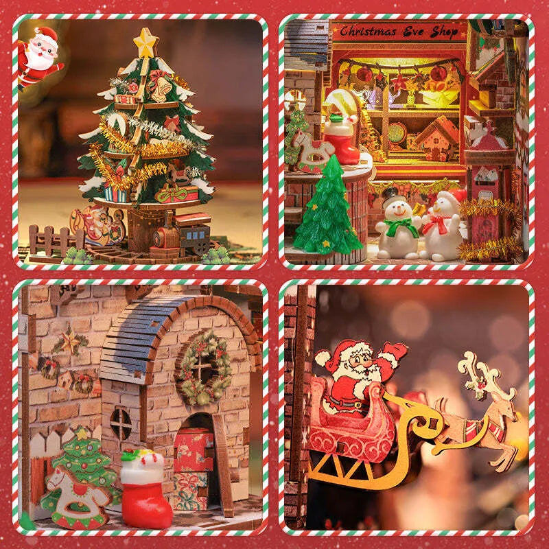 Detailansicht eines dekorativen Elements im Book Nook - Christmas Wish Store mit feinen Details