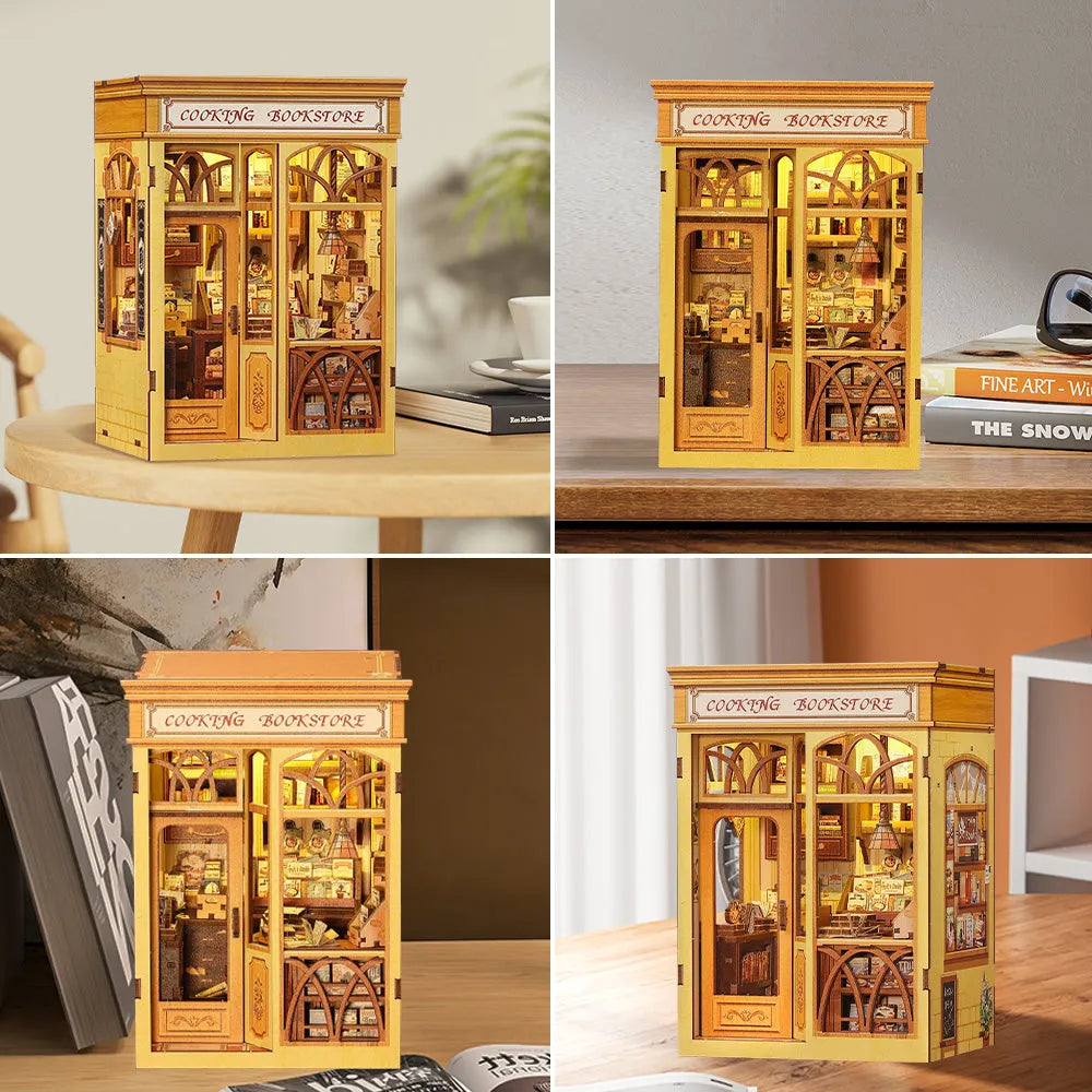Book Nook - Cooking Bookstore Gesamtansicht mit detaillierter Szenerie
