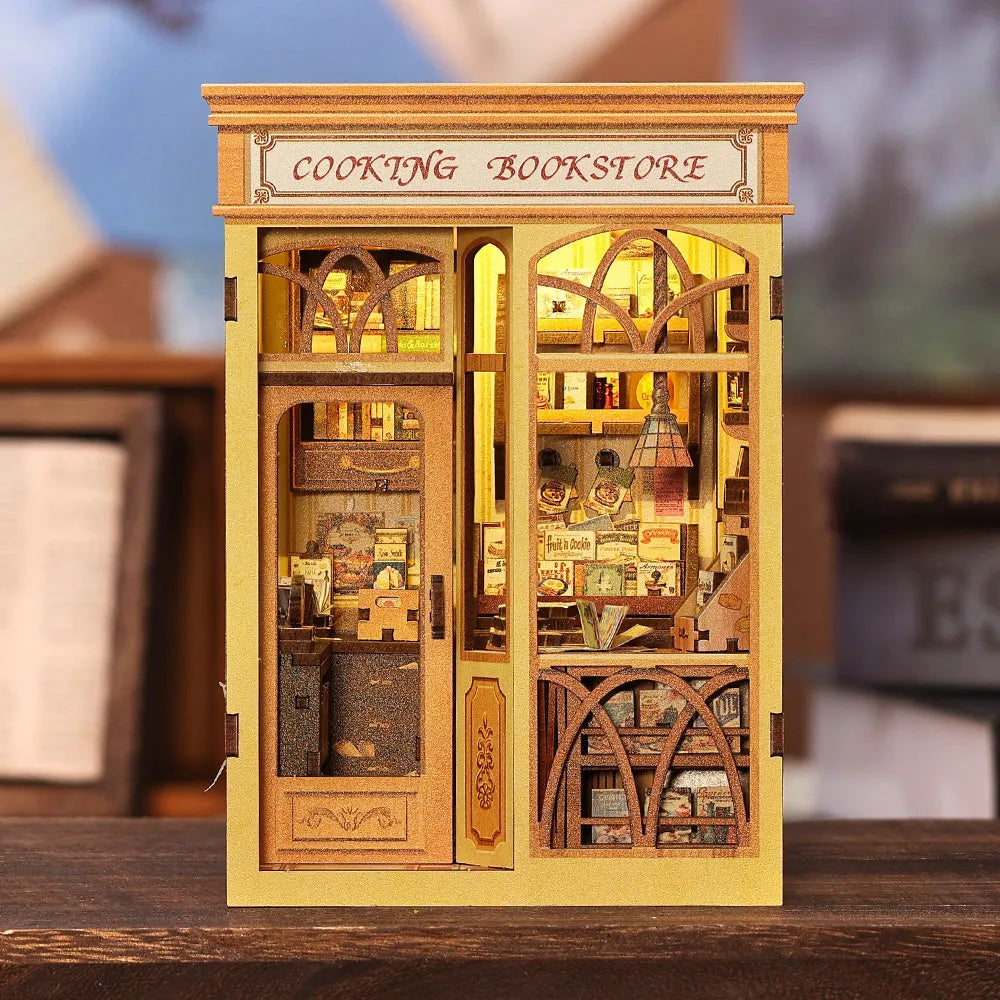 Book Nook - Cooking Bookstore Gesamtansicht mit detaillierter Szenerie