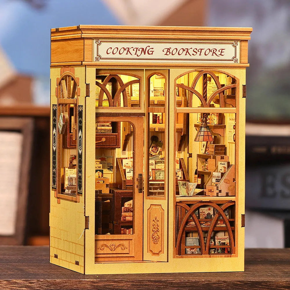 Book Nook - Cooking Bookstore Gesamtansicht mit detaillierter Szenerie