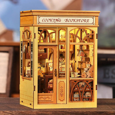 Book Nook - Cooking Bookstore Gesamtansicht mit detaillierter Szenerie