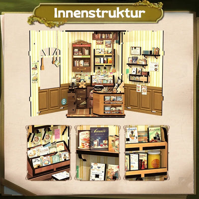 Komponenten des Book Nook - Cooking Bookstore  