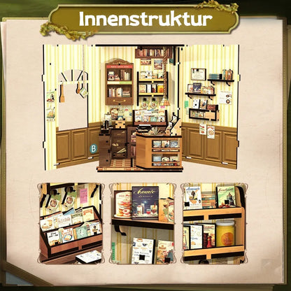 Komponenten des Book Nook - Cooking Bookstore  