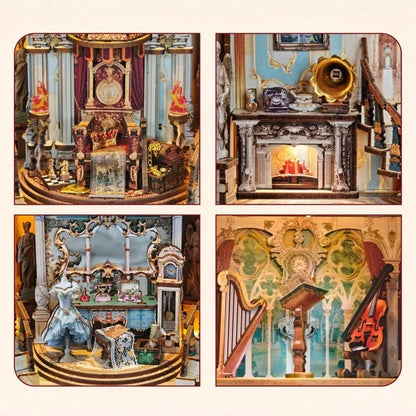 Detailansicht eines dekorativen Elements im Book Nook - Dreamland Theater mit feinen Details