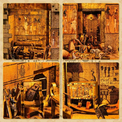 Detailansicht eines dekorativen Elements im Book Nook - Egyptian Pharaoh's Tomb mit feinen Details