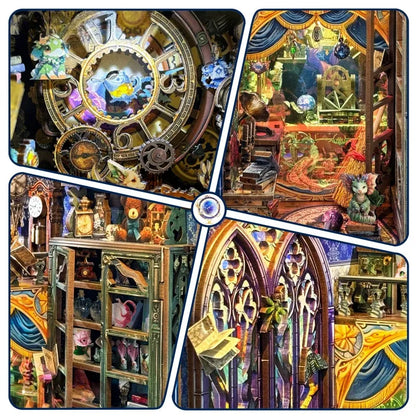 Detailansicht eines dekorativen Elements im Book Nook - Fantasy Store mit feinen Details