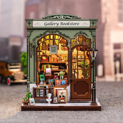 Book Nook - Gallery Bookstore Gesamtansicht mit detaillierter Szenerie