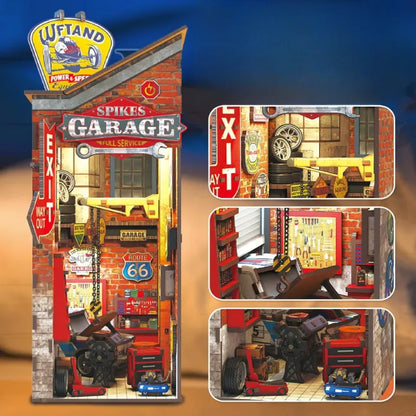 Detailansicht eines dekorativen Elements im Book Nook - Garage mit feinen Details