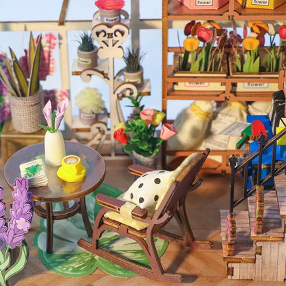 Detailansicht eines dekorativen Elements im Book Nook - Garden House mit feinen Details