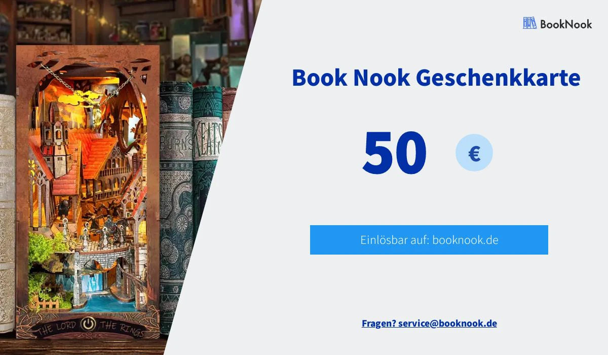 Geschenkkarten für Book Nook