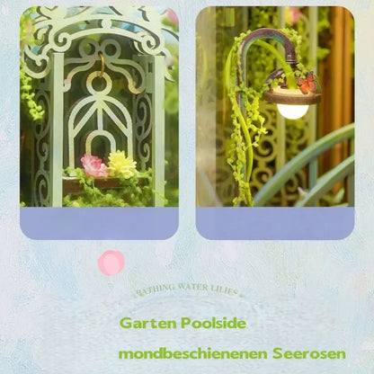 Detailansicht eines dekorativen Elements im Book Nook - Giverny Garden mit feinen Details