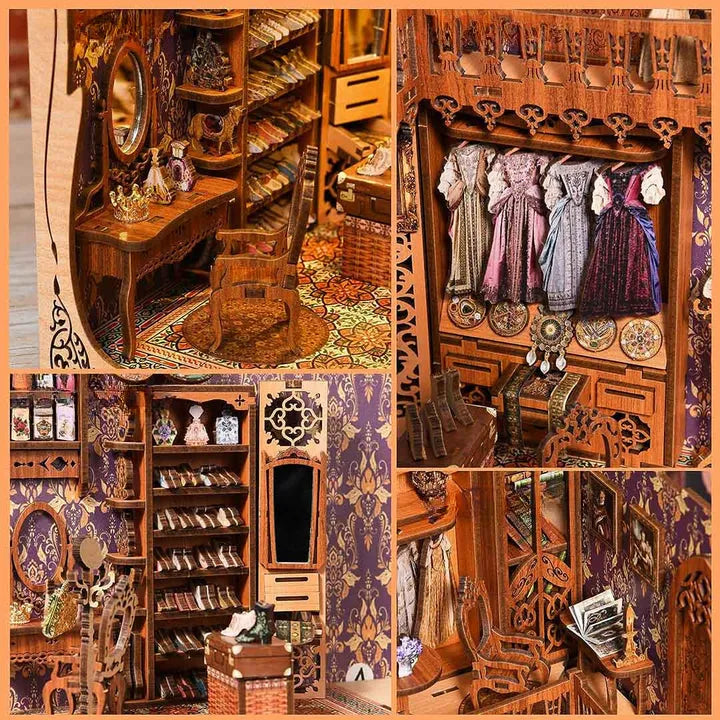 Book Nook - Gorgeous Wardrobe of Duchess (Die prachtvolle Garderobe der Herzogin) Detailansicht auf booknook.de