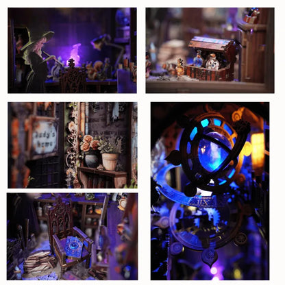Detailansicht eines dekorativen Elements im Book Nook - Judy's Magical World mit feinen Details