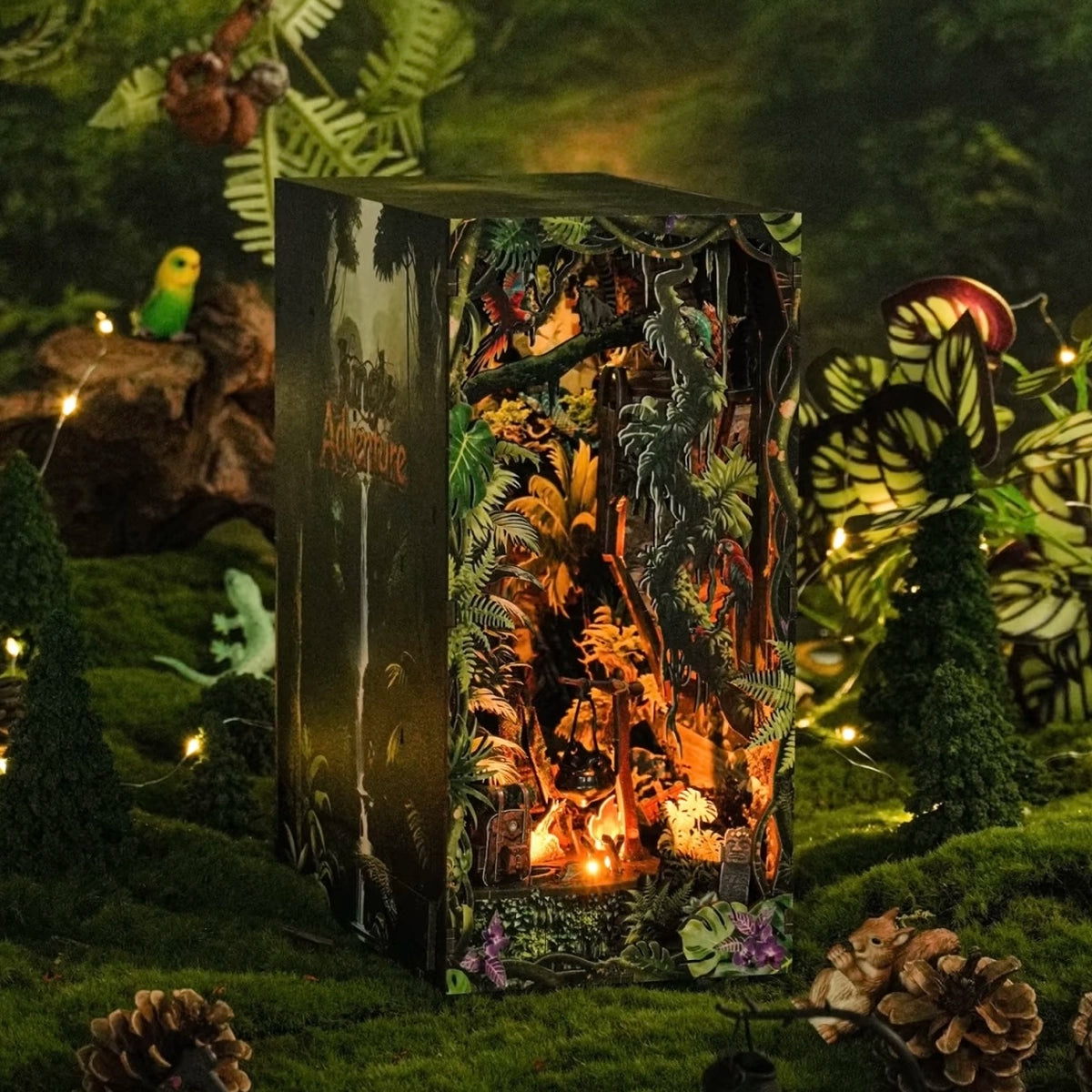 Jungle Adventure in einer inszenierten Regenwaldumgebung