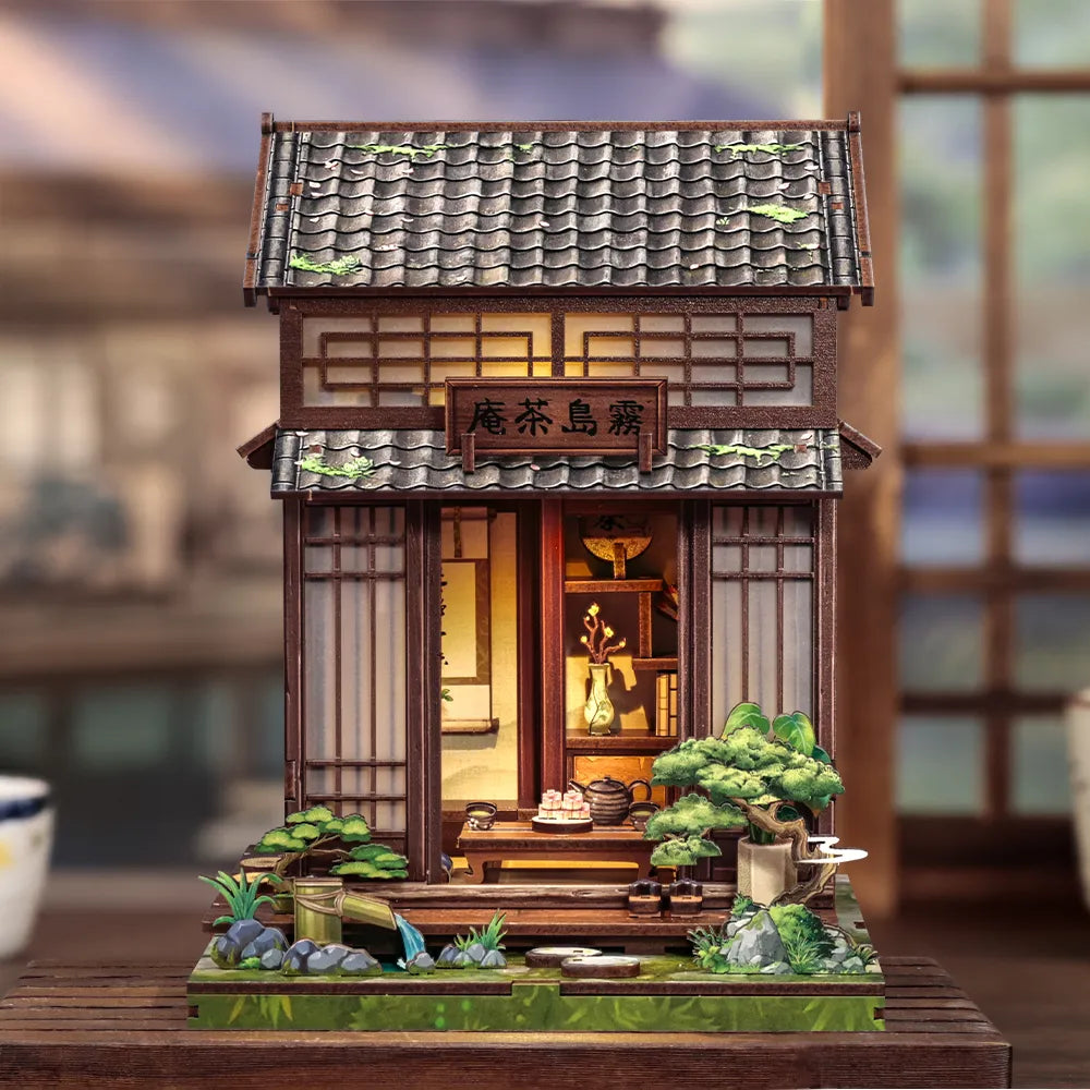 Book Nook - Kirishima Cha-an Gesamtansicht mit detaillierter Szenerie
