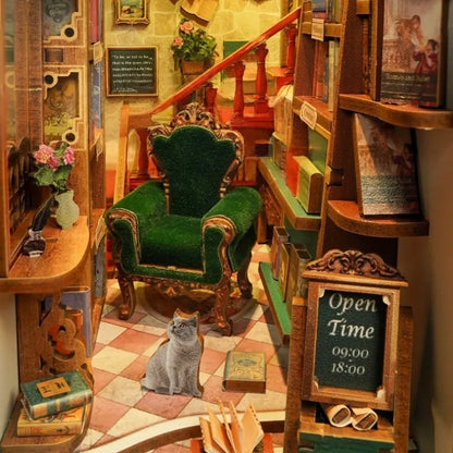 Detailansicht eines dekorativen Elements im Book Nook - Left Bank Bookstore mit feinen Details