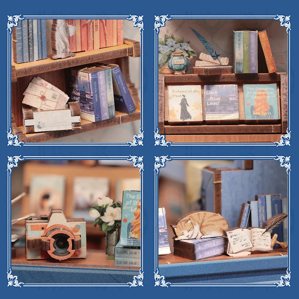 Detailansicht eines dekorativen Elements im Book Nook - Literature Bookstore mit feinen Details