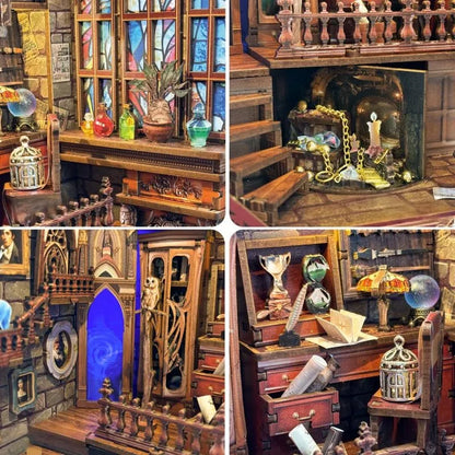 Detailansicht eines dekorativen Elements im Book Nook - Magic Studio mit feinen Details
