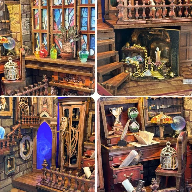 Detailansicht eines dekorativen Elements im Book Nook - Magic Studio mit feinen Details