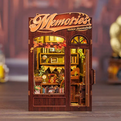 Book Nook - Memories Music Bookshop Gesamtansicht mit detaillierter Szenerie