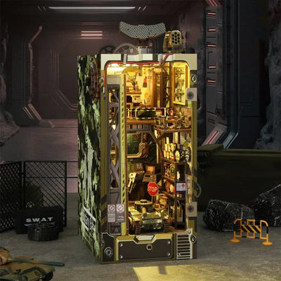 Book Nook - Military Base Gesamtansicht mit detaillierter Szenerie