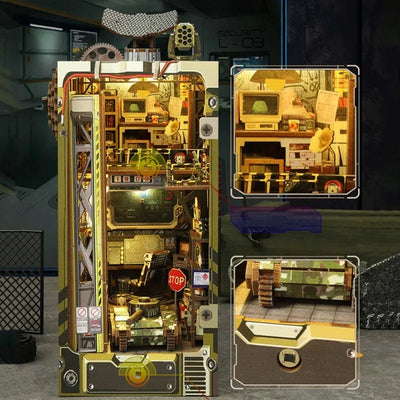 Detailansicht eines dekorativen Elements im Book Nook - Military Base mit feinen Details