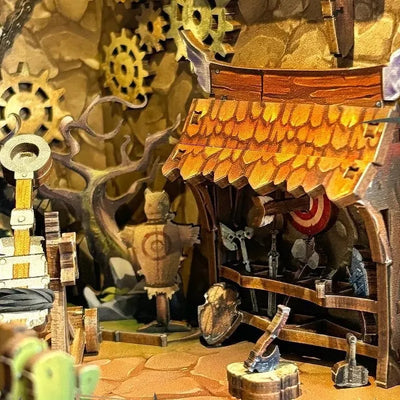 Detailansicht eines dekorativen Elements im Book Nook - Mining Zone Fortress mit feinen Details