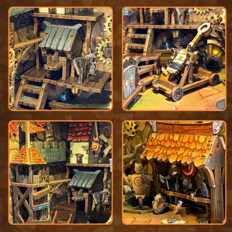 Detailansicht eines dekorativen Elements im Book Nook - Mining Zone Fortress mit feinen Details